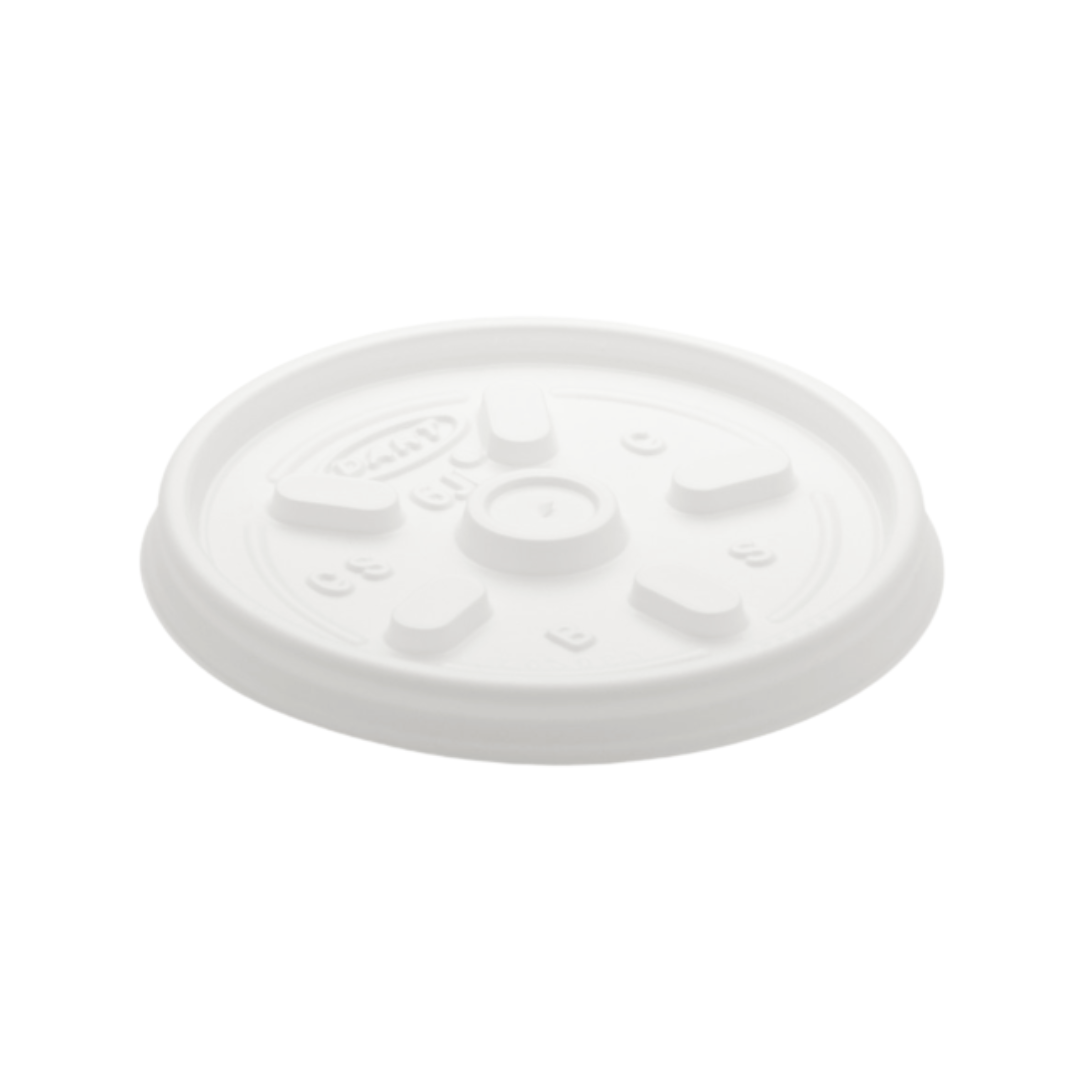 Dart® Vented Lid for 3.5/4/6 oz. Foam Cups & Containers – White
