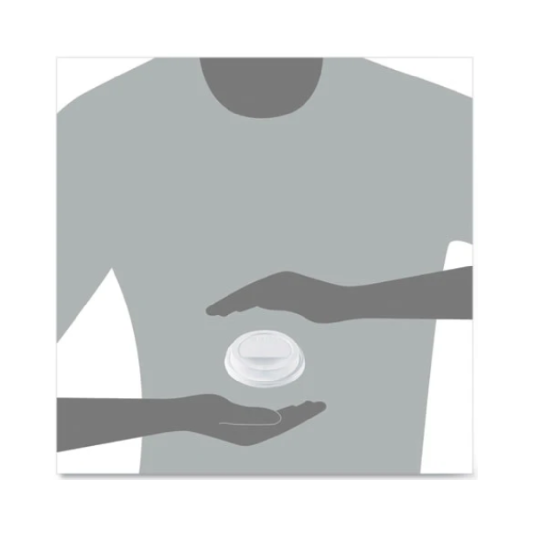 Solo® Traveler® Lid For 12–24 oz. ThermoGuard™ Hot Cups – White