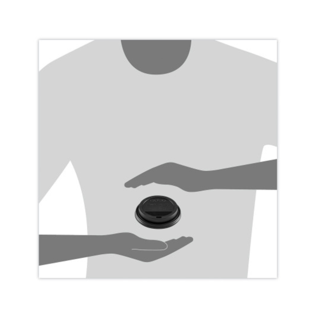 Solo® Traveler® Lid For 12–24 oz. ThermoGuard™ Hot Cup – Black