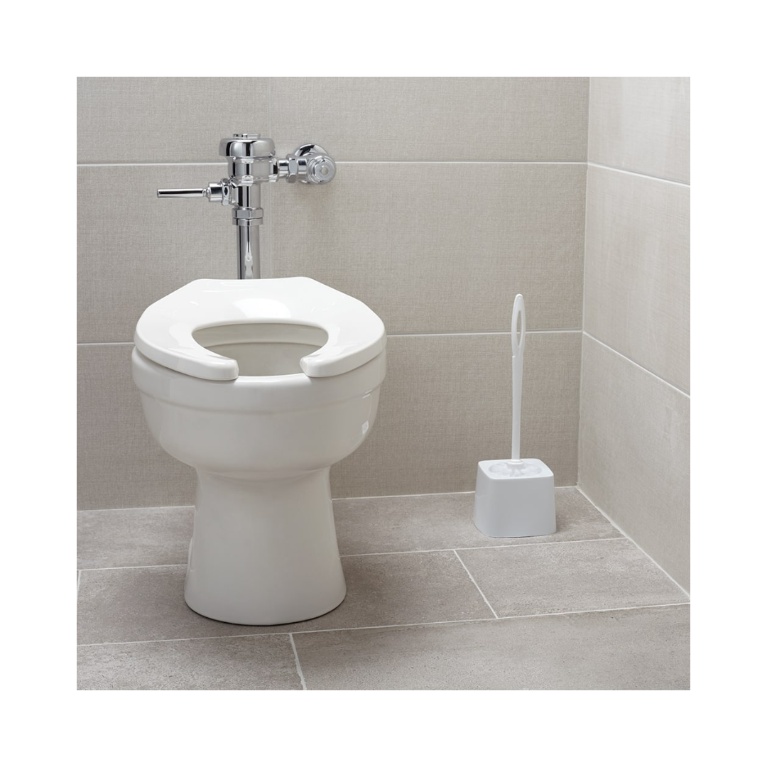 Rubbermaid® Toilet Bowl Brush – Plastic Handle, Polypropylene Fill, 14.5" Length, White