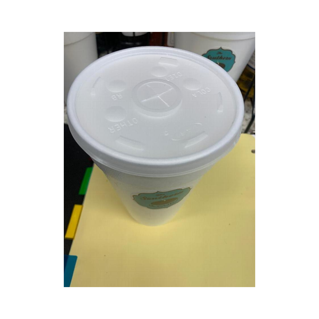 Dart® HIPS Translucent Straw Slotted Lids – For Foam Cups, 8 oz to 32 oz