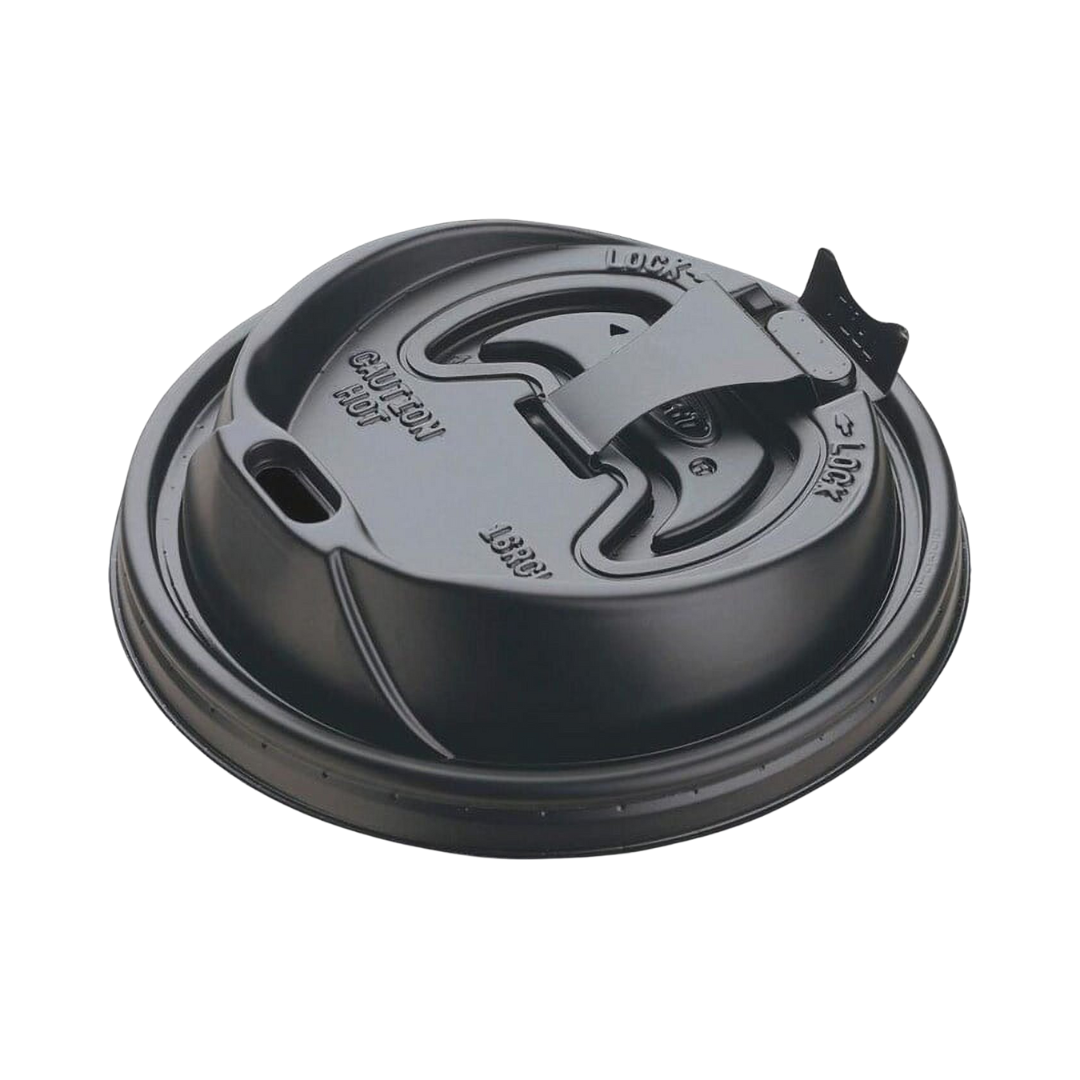 Dart® Optima™ 12-24 oz. HIPS Reclosable Lid – Black