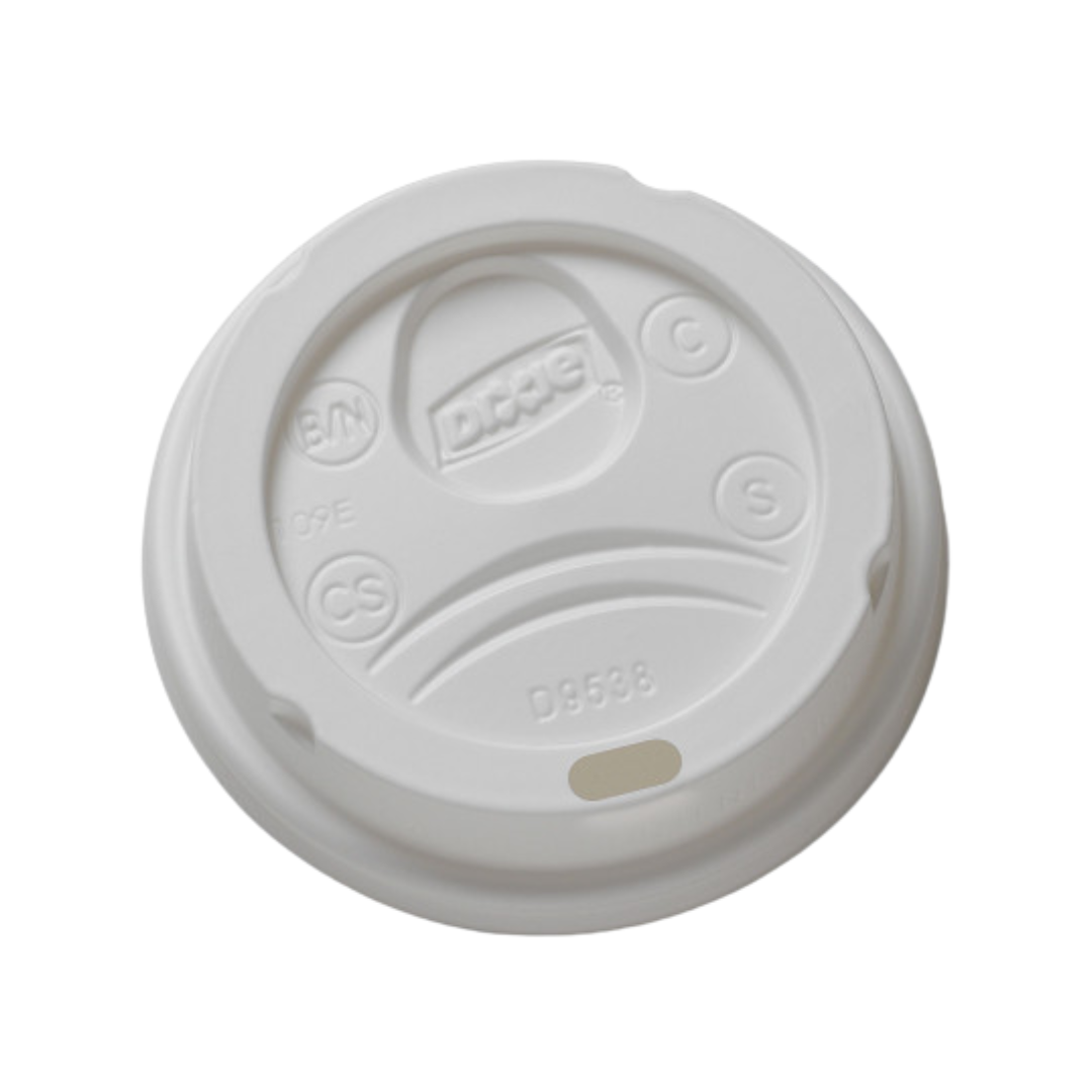 Dixie® White Dome Lid for 8 oz. Paper Hot Cup