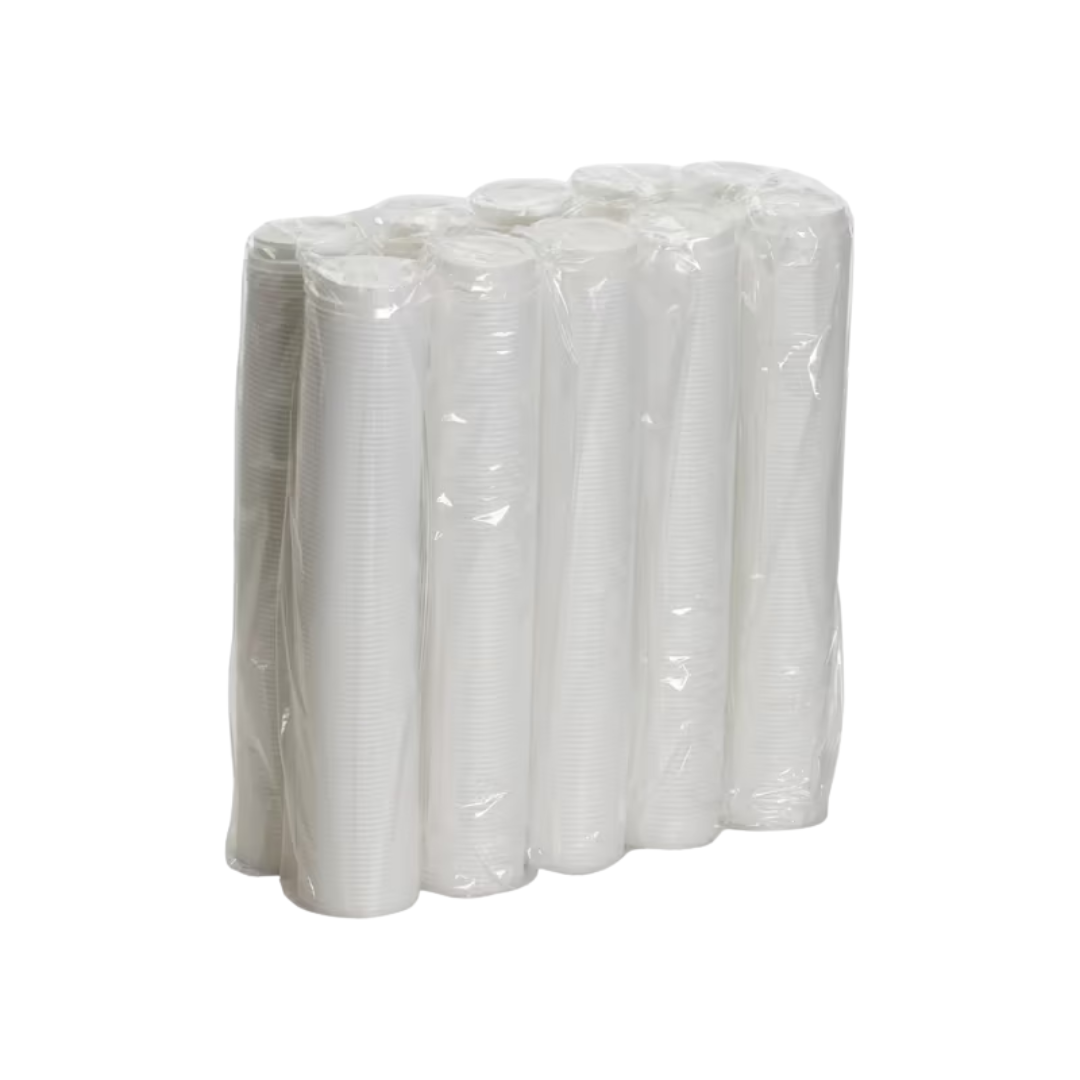 Dixie® White Dome Lid for 8 oz. Paper Hot Cup