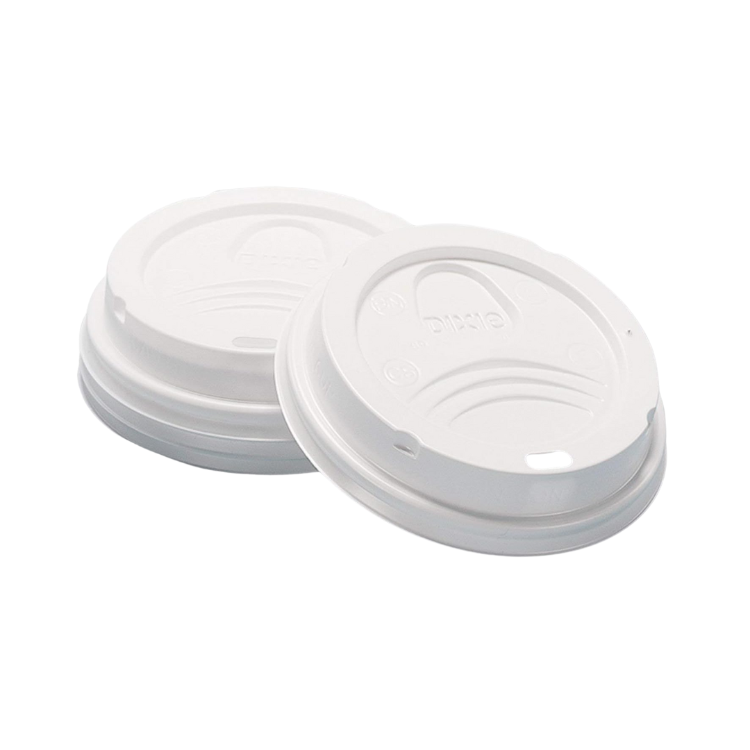 Dixie® White Dome Lid for 8 oz. Paper Hot Cup