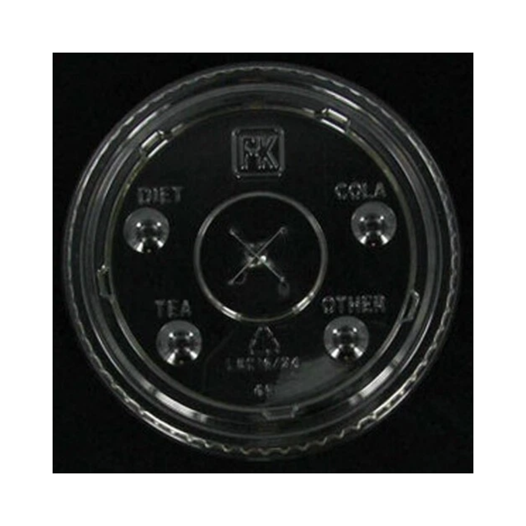 Fabri-Kal® Clear X Slot Lid with Flavor Buttons
