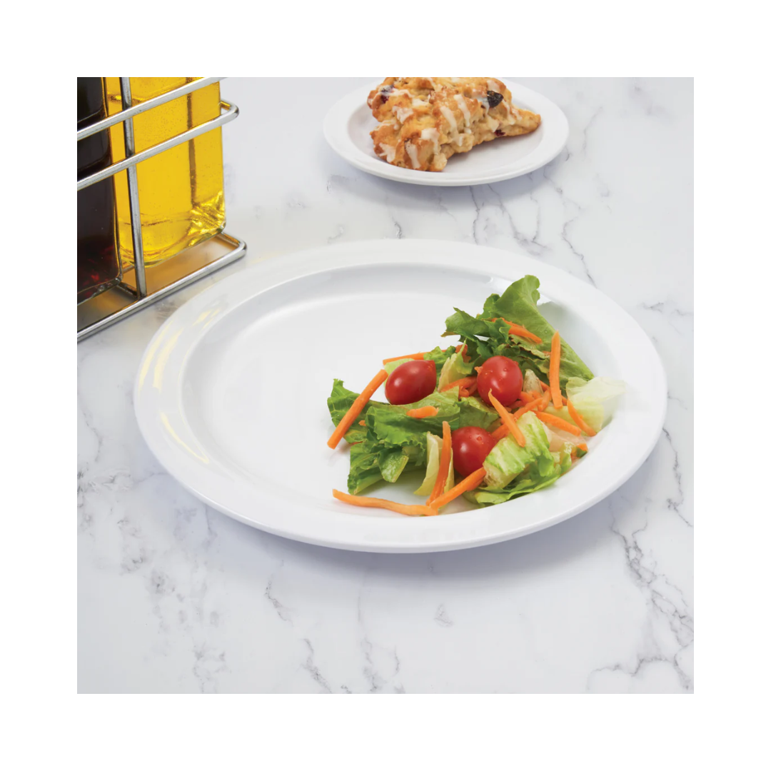 Winco® Melamine Round Plate – 9", White