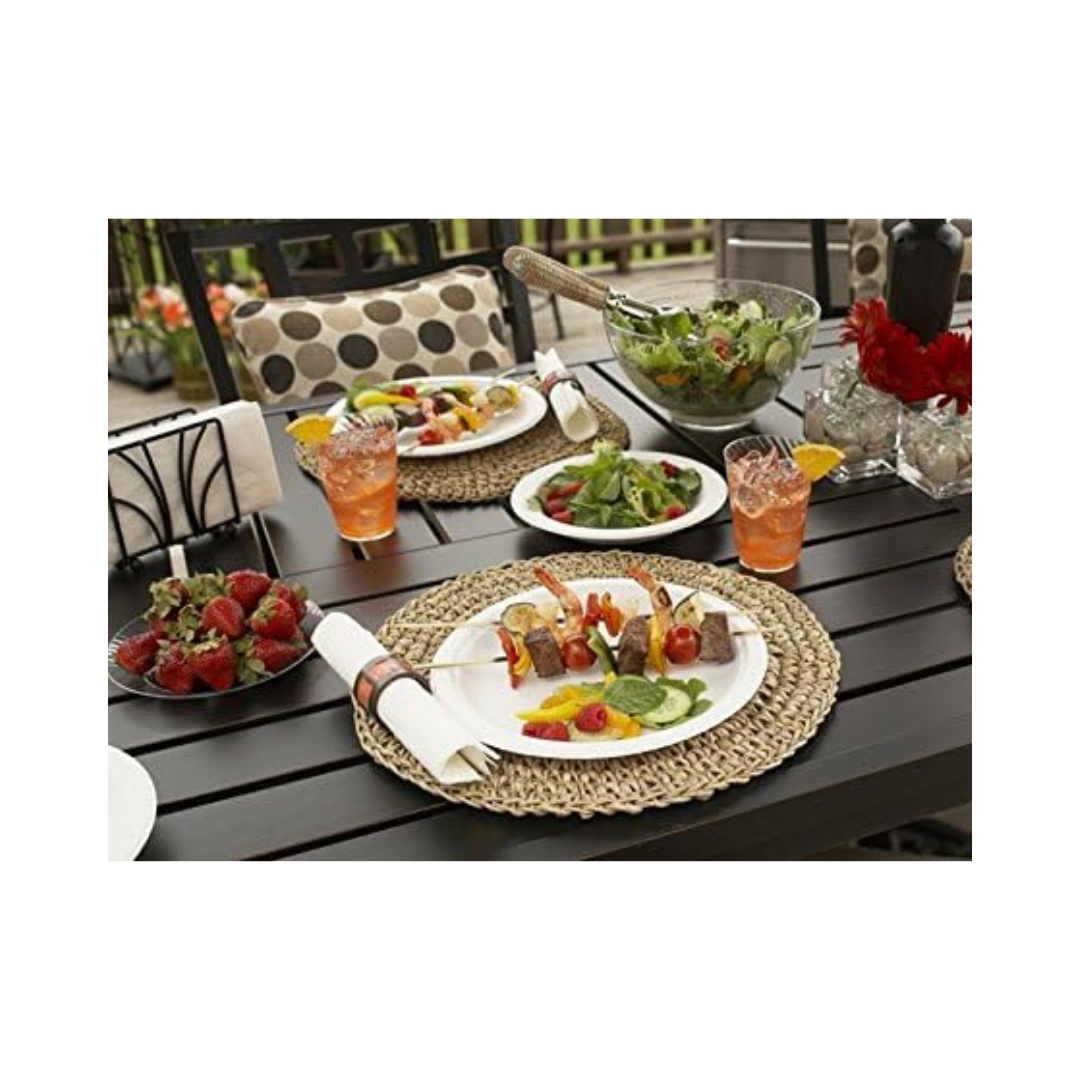 Chinet® Classic White™ Molded Fiber Round Plates – 10 1/2", Premium Strength