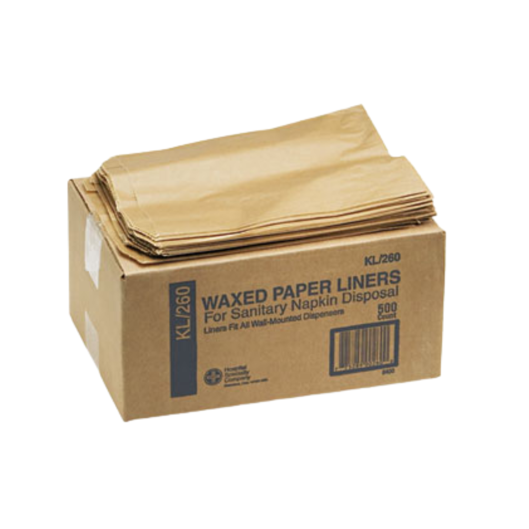 HOSPECO® Waxed Sanitary Napkin Liners – Kraft Waxed Paper