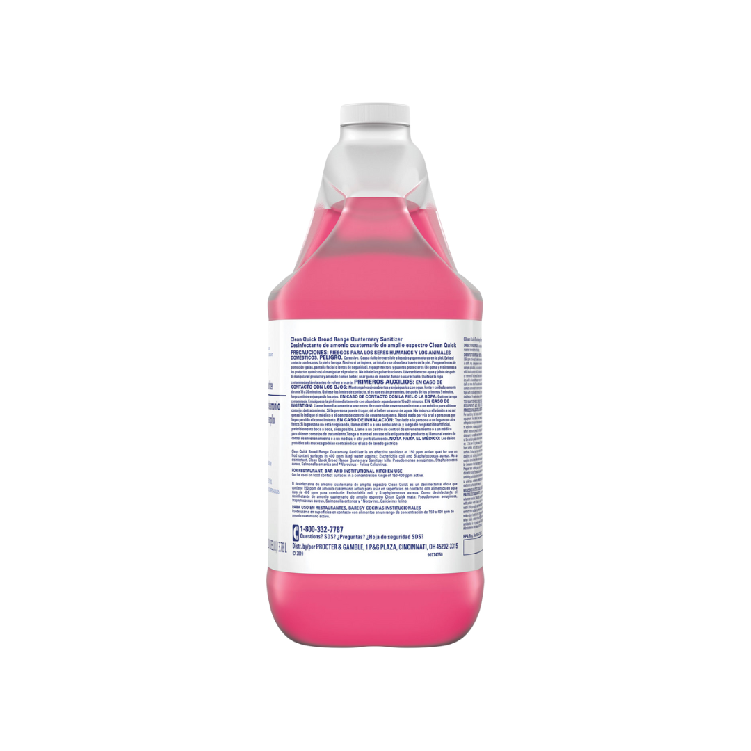Clean Quick® Professional Broad Range Quaternary Sanitizer – 1 Gallon, Closed Loop