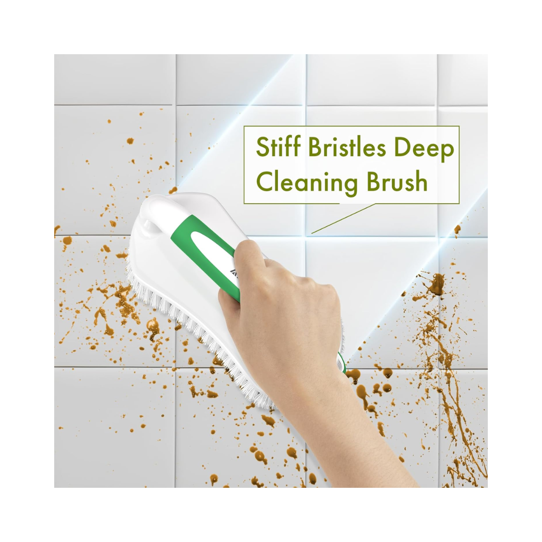 Amazer® Heavy-Duty Scrub Brush – 2-Pack, Ergonomic Grip, Assorted Colors