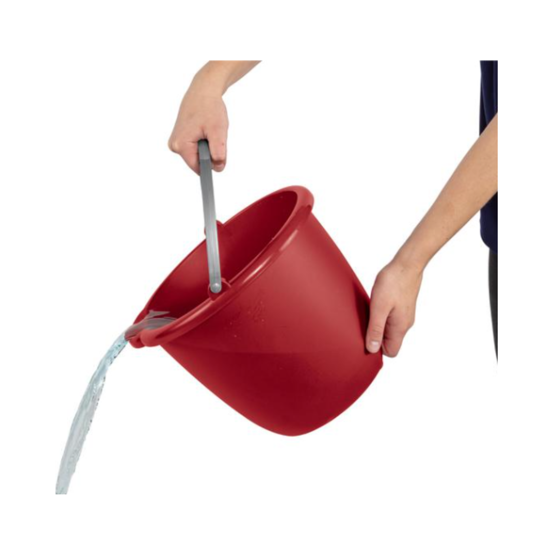 Sterilite® 10 Qt Spout Pail – Classic Red with Titanium Handle
