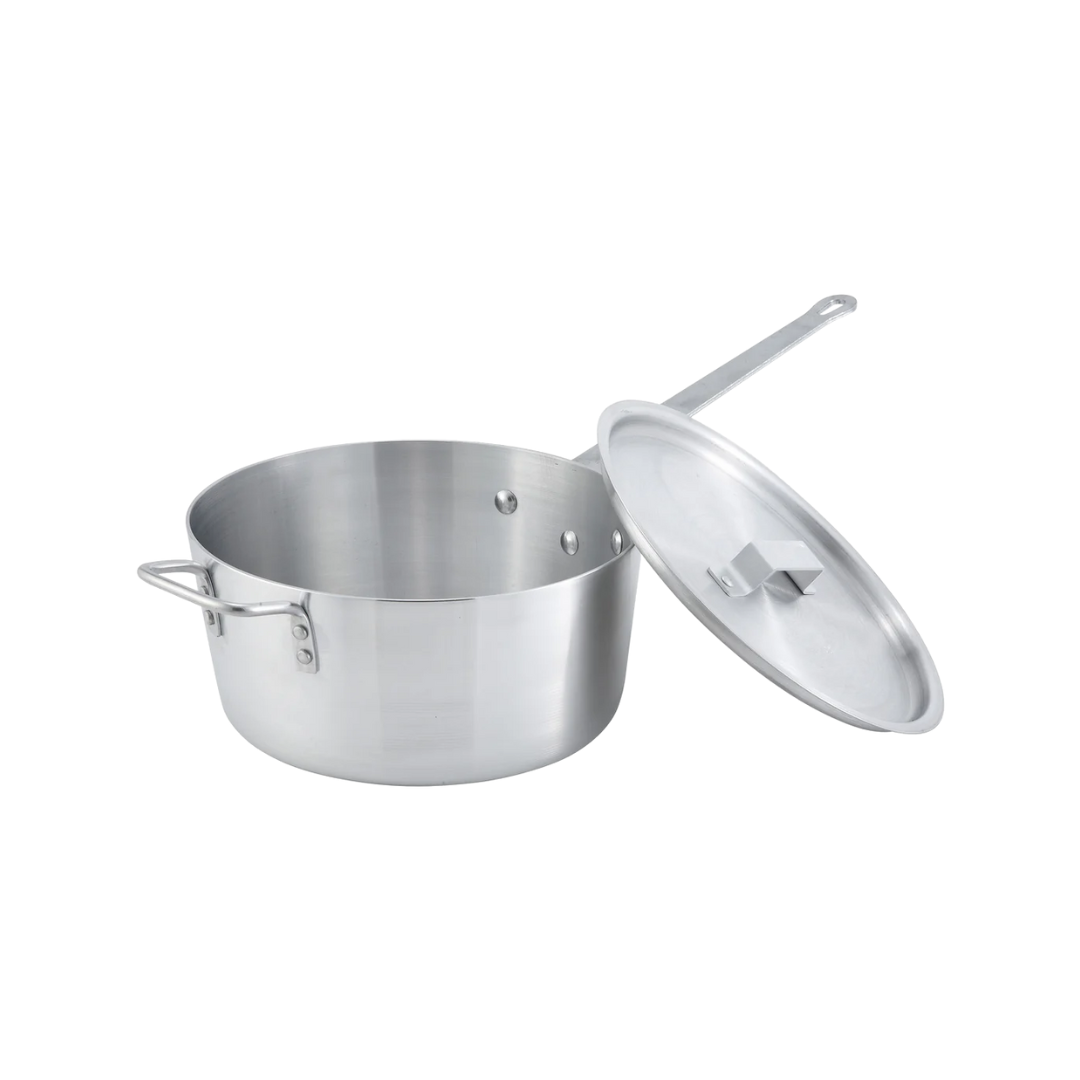 Winco® Tapered Aluminum Sauce Pans & Covers – 3003 Alloy, NSF Listed, 1 Qt. to 10 Qt.