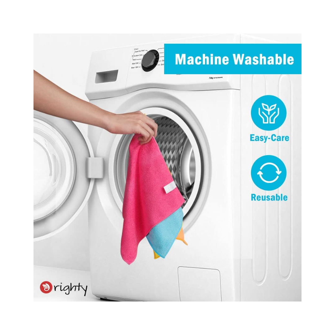 Orighty® Microfiber Cleaning Cloths – Ultra Absorbent & Lint-Free, Multi-Purpose Cleaning Rags