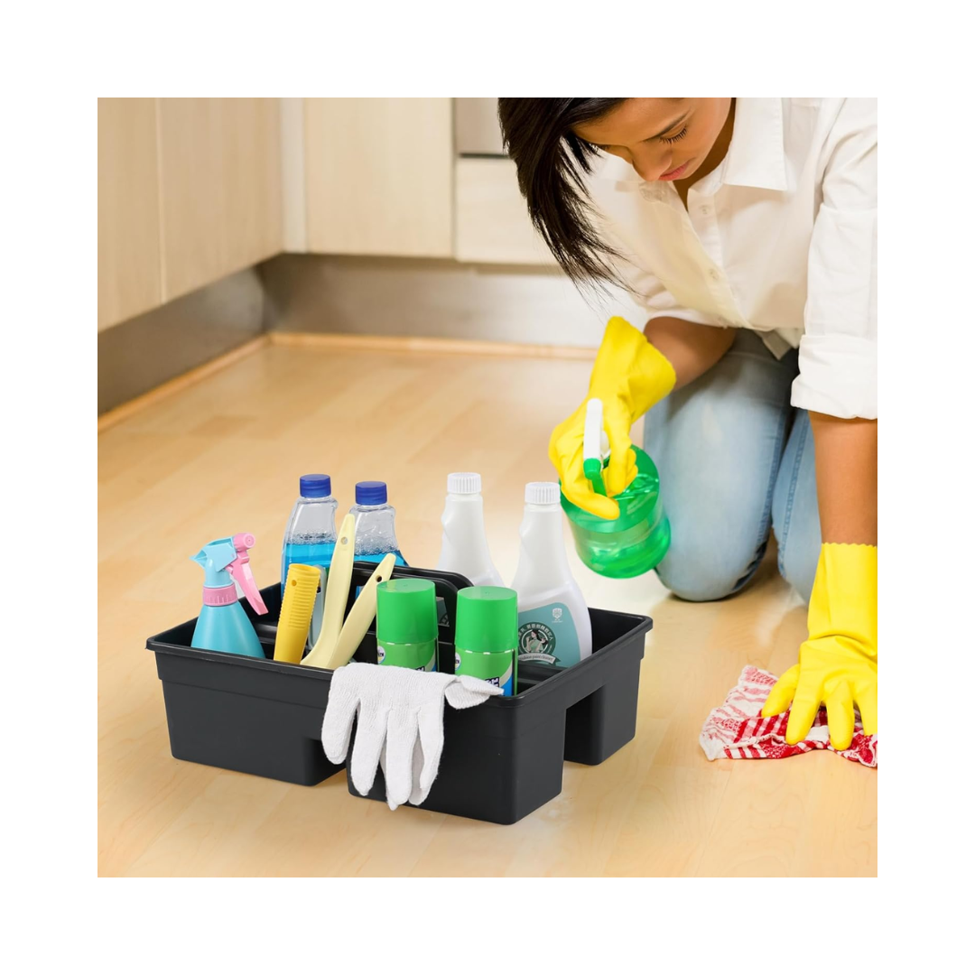 Plastic Cleaning Caddy with Handle – Compact, Durable & Easy to Carry