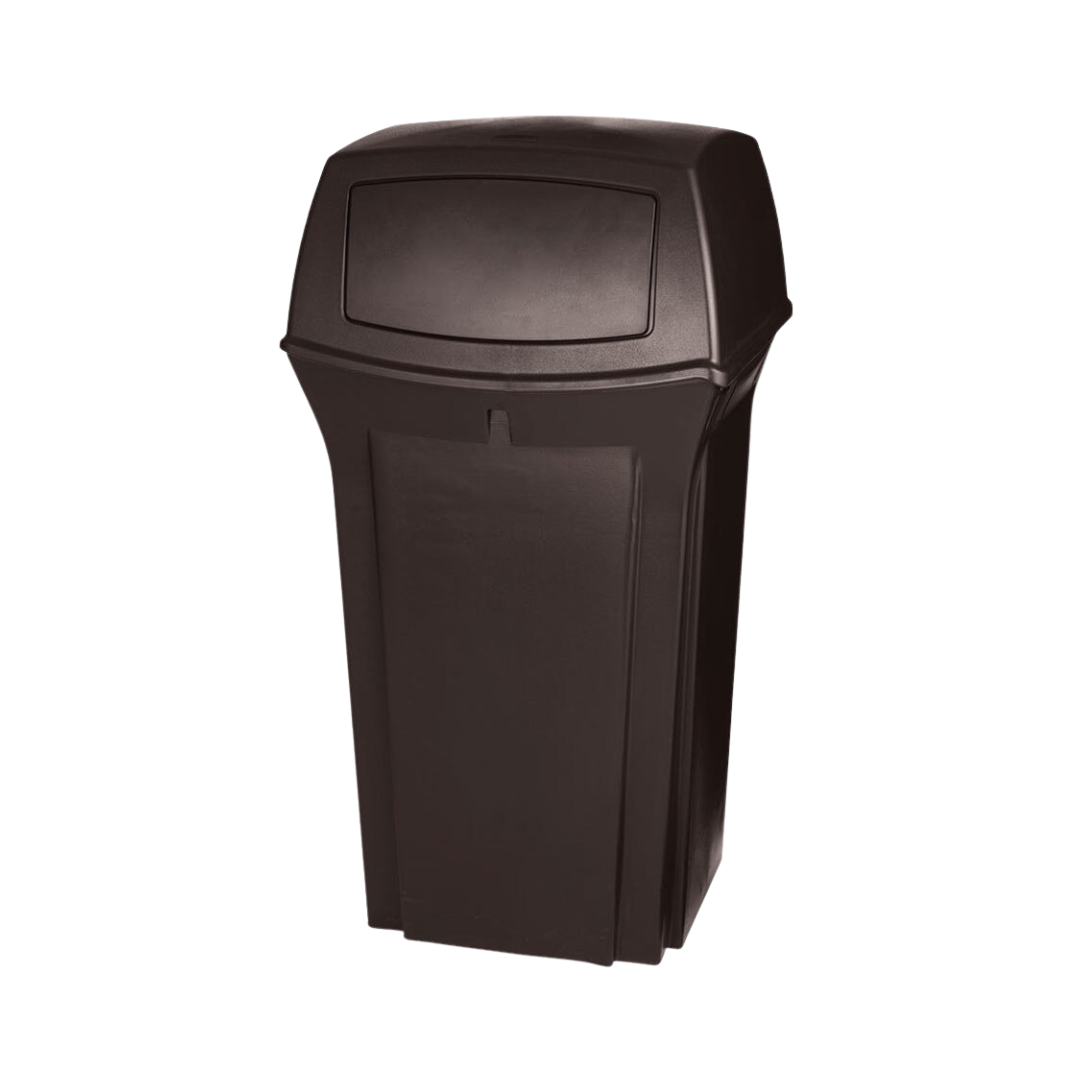 Rubbermaid® Ranger® Classic Containers – 35 Gal, Beige & Brown