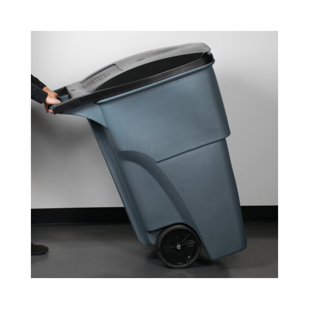 Rubbermaid® Standard Rollout Container – 65 Gal, Gray