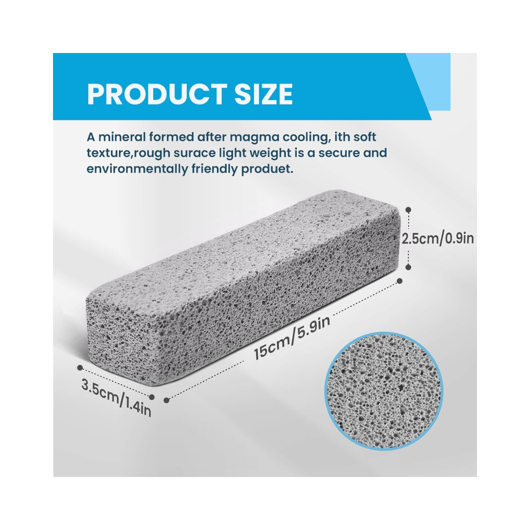 Riuja® Pumice Cleaning Stones – Heavy Duty Stain Remover for Toilets, Tubs, Grills & Tiles