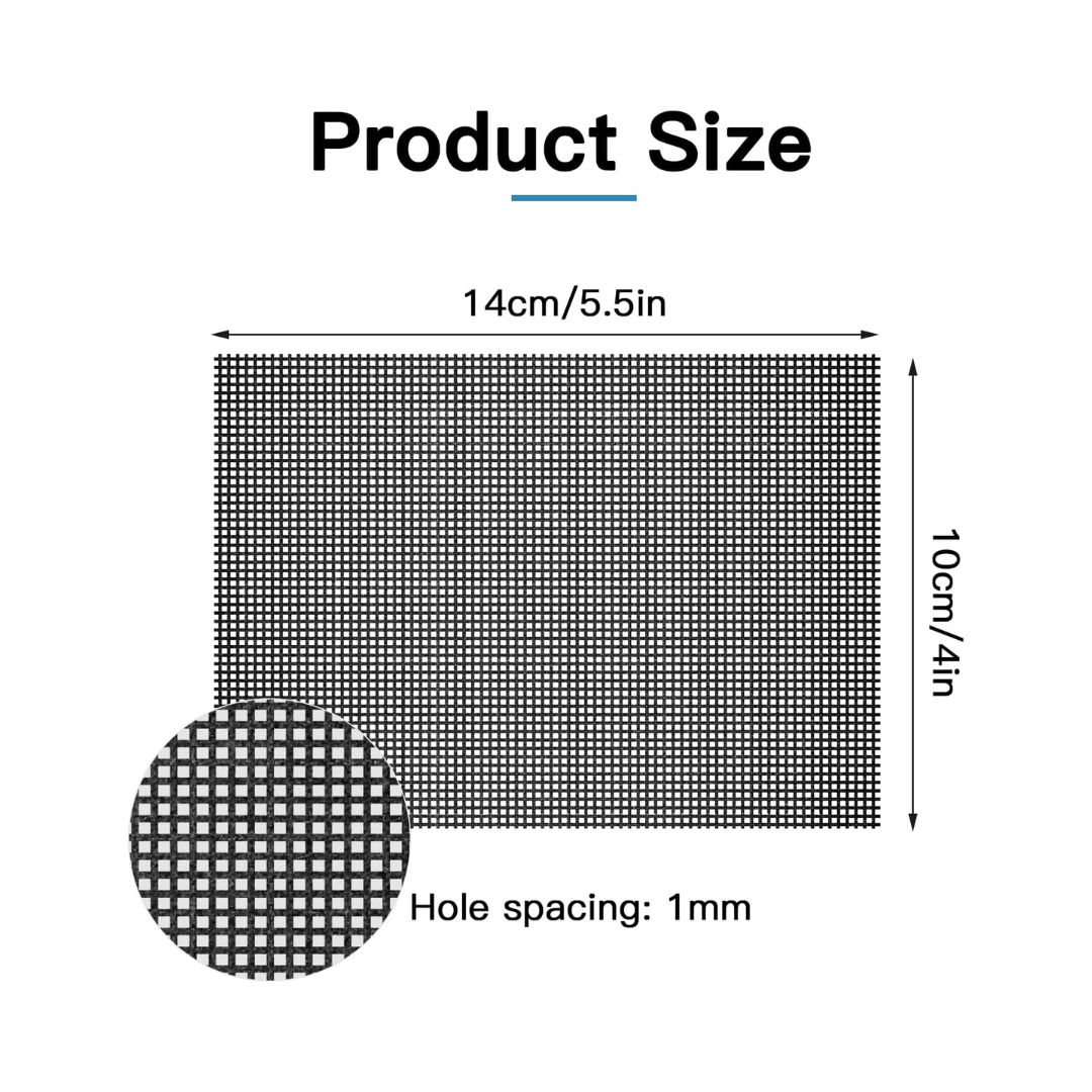 Yncotte® Cleaning Mesh Pads – Heavy-Duty Silicon Carbide Scrubbers, 5.5" x 4"