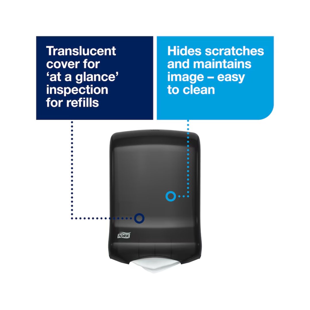 Tork® Multifold & C-Fold Hand Towel Dispenser – Smoke, H2, H25