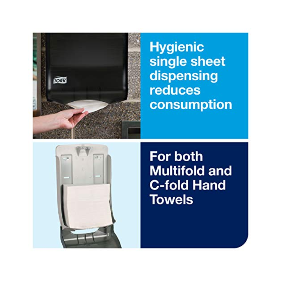 Tork® Multifold & C-Fold Hand Towel Dispenser – Smoke, H2, H25