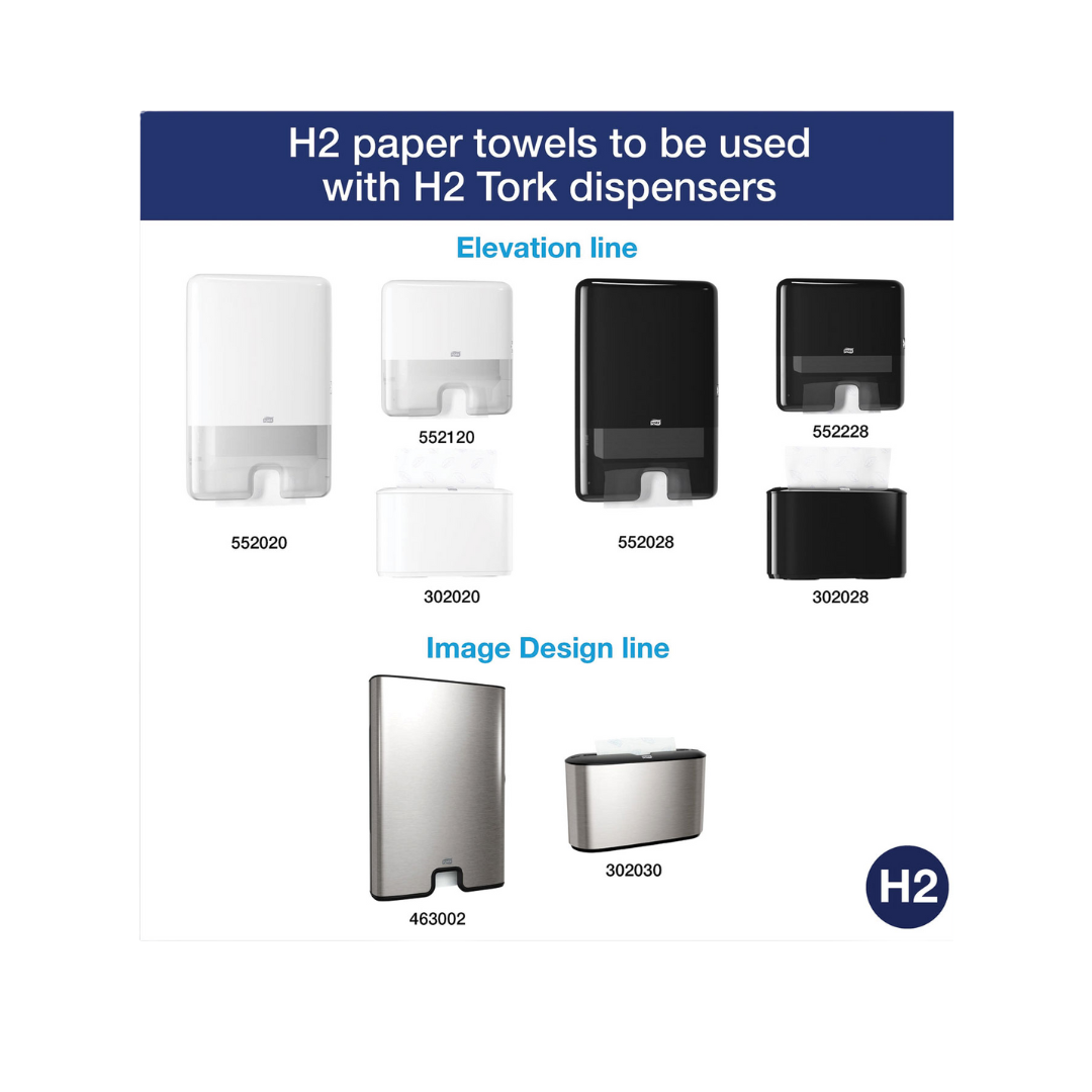 Tork® Advanced Multifold Hand Towels – 9" x 9.5", White, 1-Ply