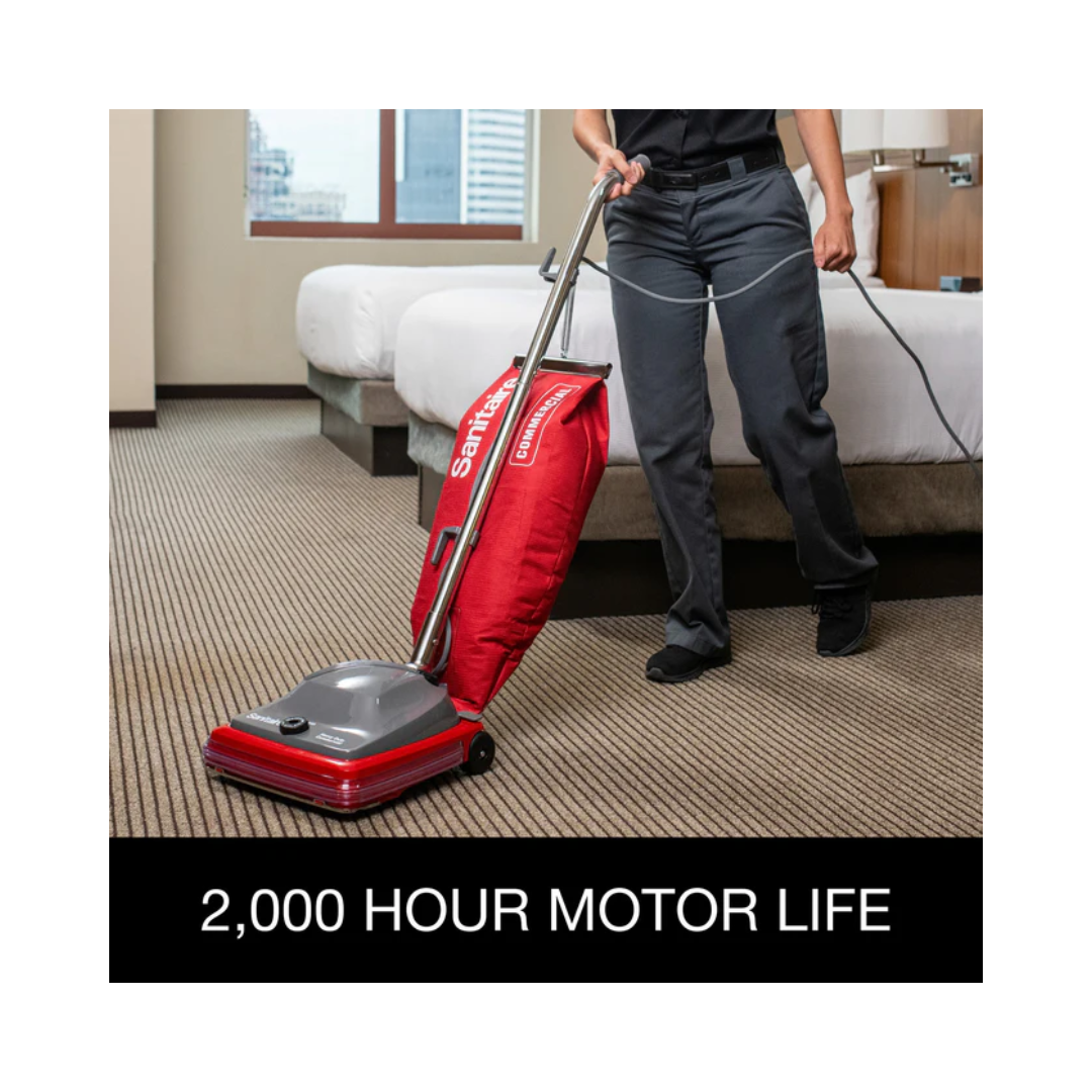 Sanitaire® SC684 Shake Out Bag Upright Vacuum – Commercial Grade, 12" Cleaning Path
