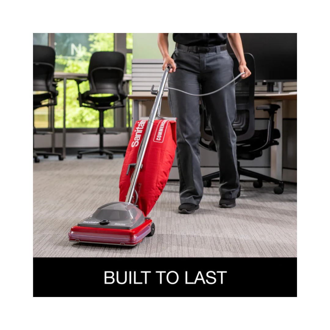 Sanitaire® SC684 Shake Out Bag Upright Vacuum – Commercial Grade, 12" Cleaning Path