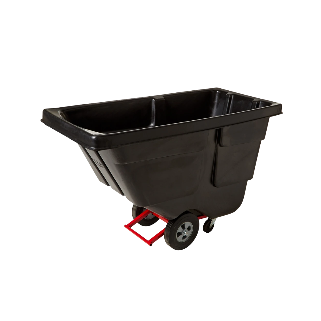 Rubbermaid® Rotomolded 1/2 Cubic Yd. Tilt Truck – Utility Duty, Black