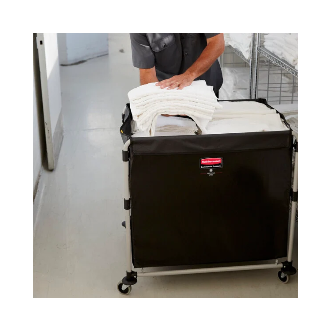 Rubbermaid® Executive Black Collapsible X-Cart – 8 Bushel