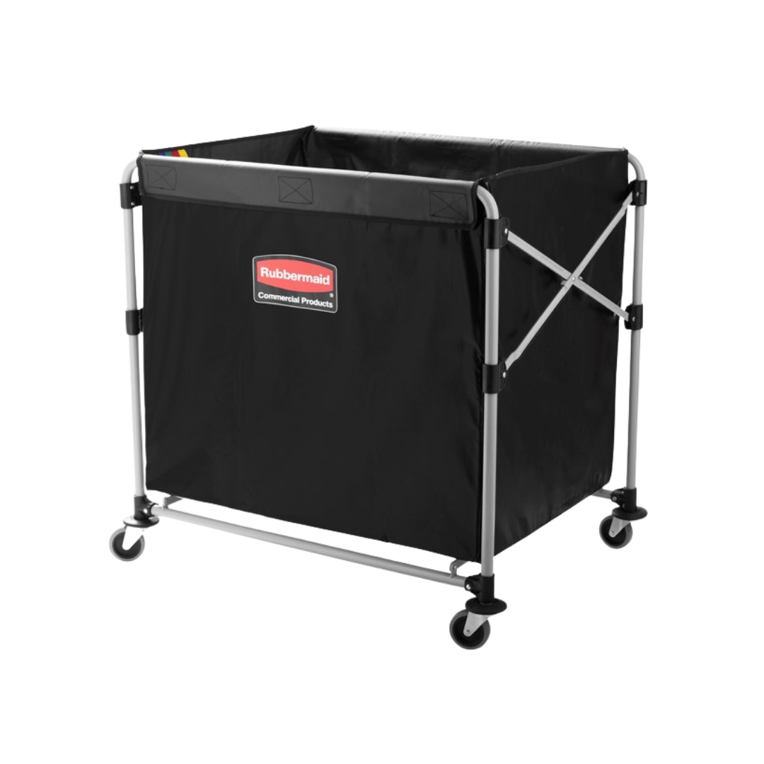 Rubbermaid® Executive Black Collapsible X-Cart – 8 Bushel