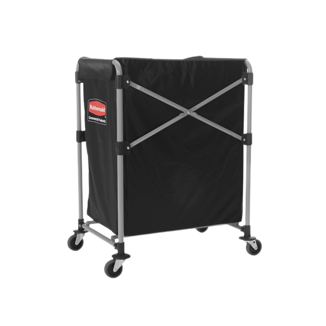 Rubbermaid® Executive Black Collapsible X-Cart – 8 Bushel