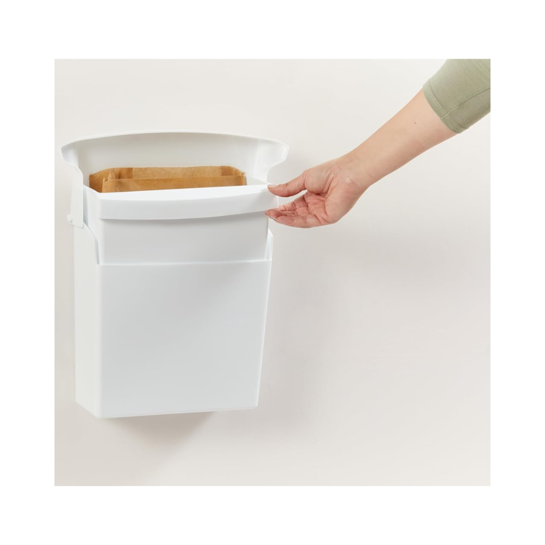 Rubbermaid® Sanitary Napkin Receptacle with Rigid Liner – Wall-Mounted, White