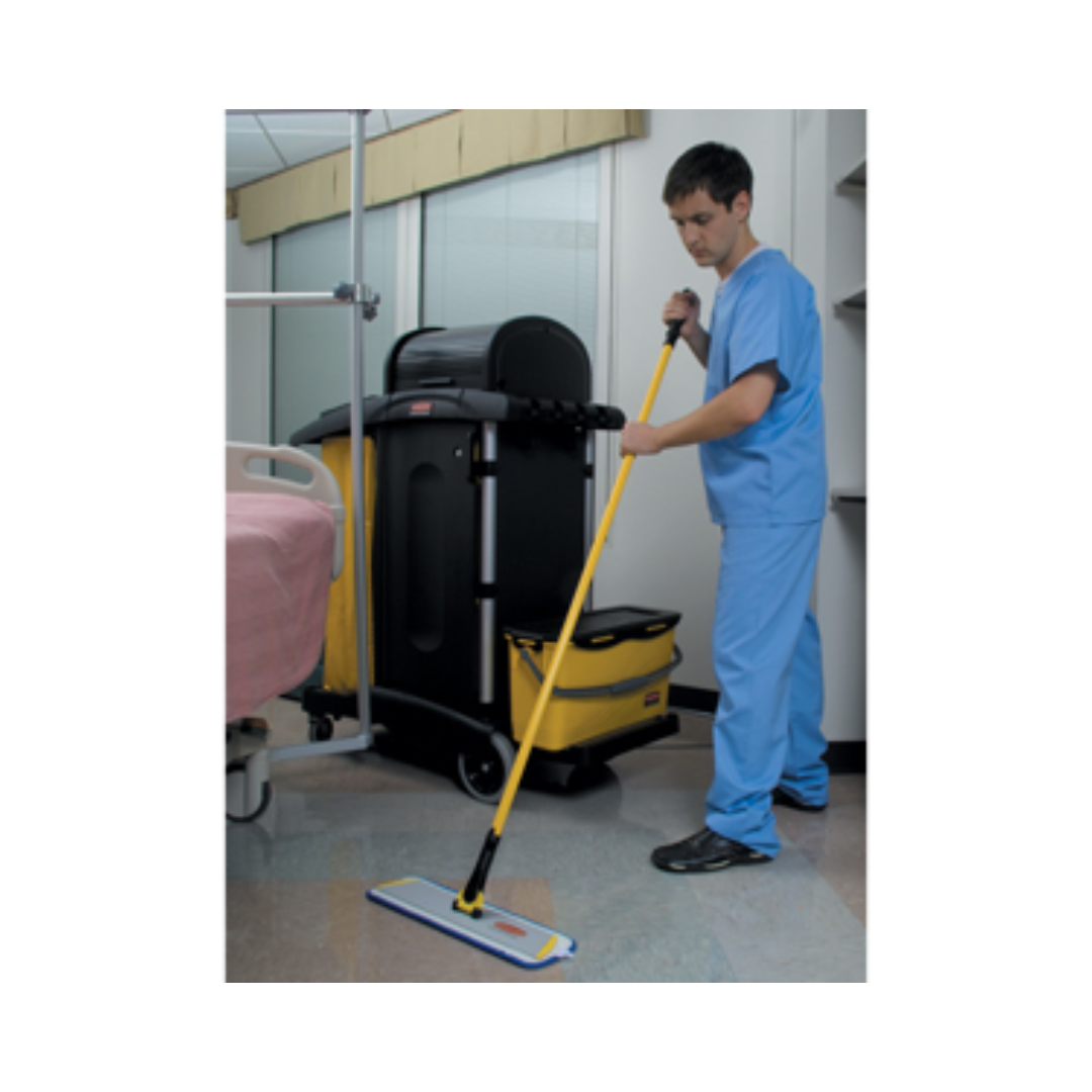 Rubbermaid® High Security Janitorial Cleaning Cart – Black