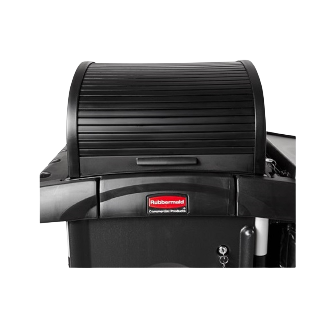 Rubbermaid® Preassembled Locking Security Hood – Black, 9.5" x 17" x 19"
