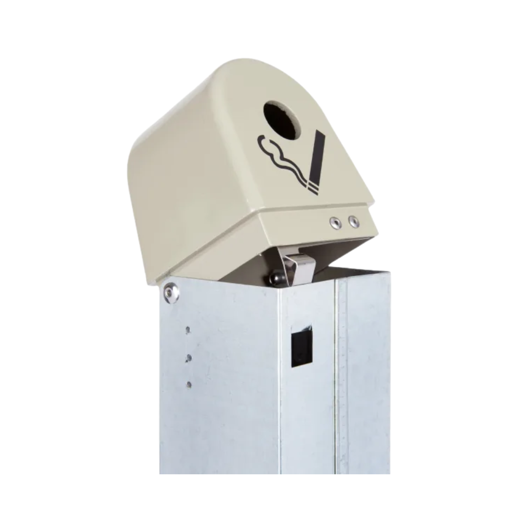 Rubbermaid® GroundsKeeper™ Smoking Receptacle - 36", Beige