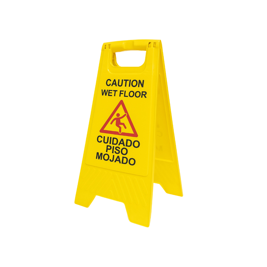 Caution Wet Floor Sign – Professional Two-Sided Safety Sign