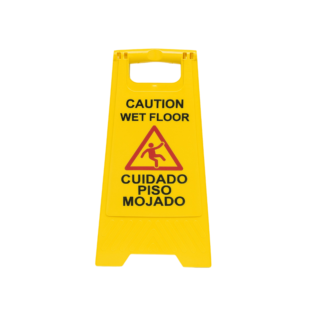 Caution Wet Floor Sign – Professional Two-Sided Safety Sign