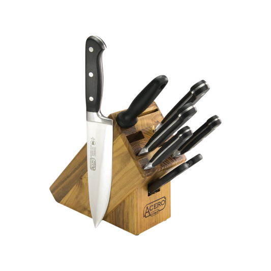 Winco® Acero 7 Piece Knife Block Set