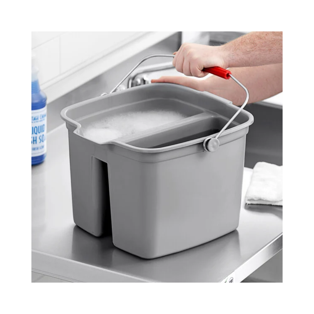 Rubbermaid® 17 Qt. Double Pail – Gray