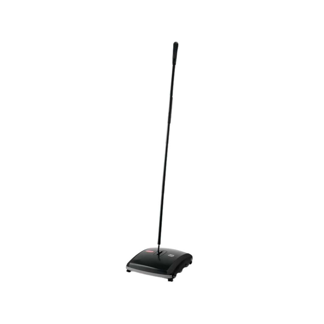 Rubbermaid® Dual Action Sweeper – 7.5" Sweep Path, Black