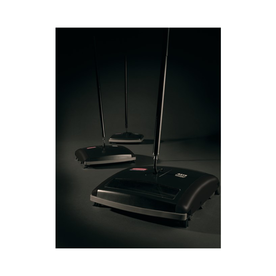 Rubbermaid® Dual Action Sweeper – 7.5" Sweep Path, Black