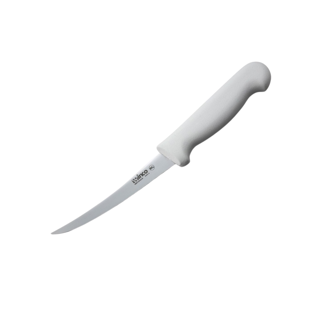 Winco® 6" Boning Knife with Curved Blade