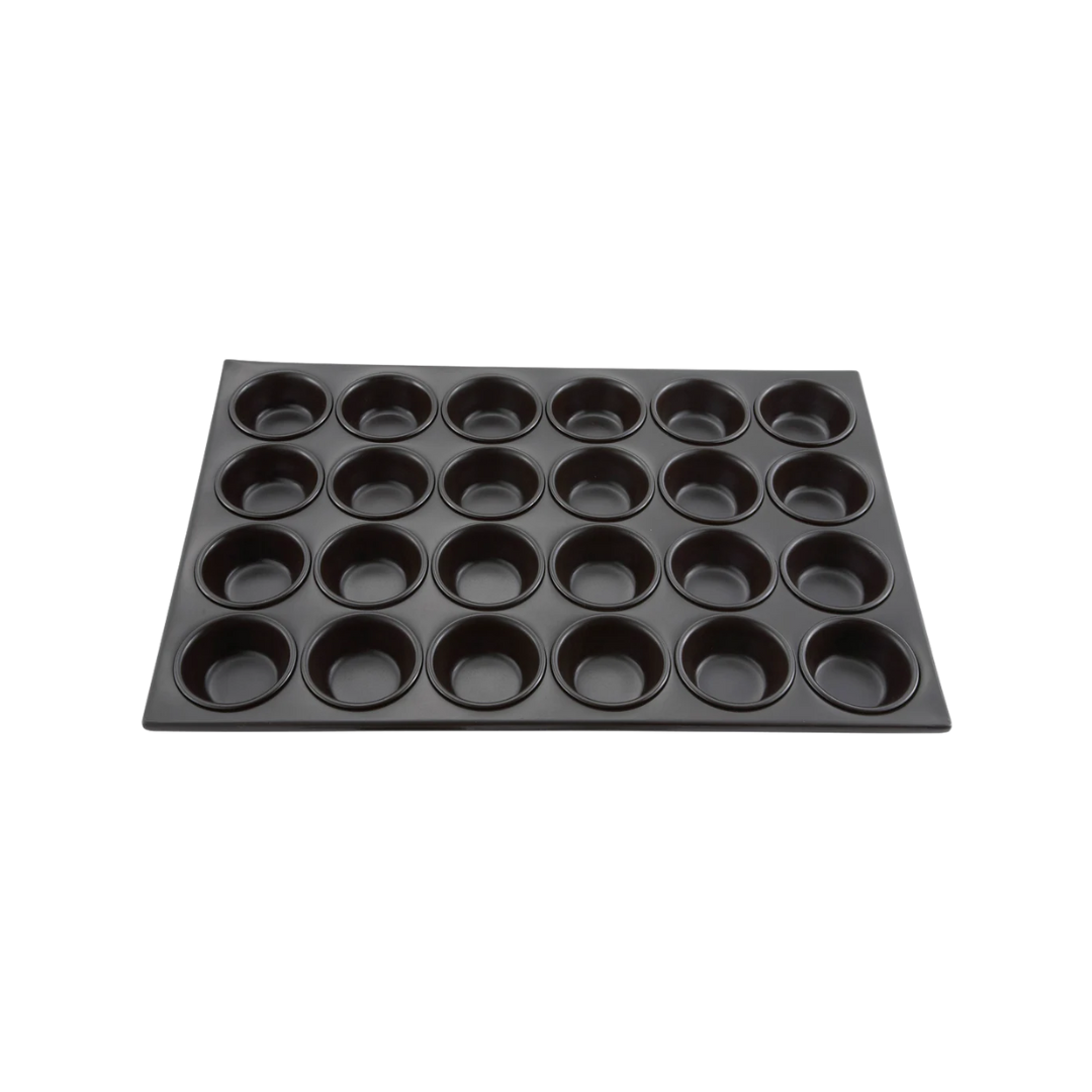 Winco® Non-Stick Heavy Aluminum Muffin Pan –  20 1/2" x 14", 24 Cup, 3 oz