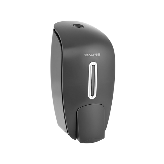 Alpine® Manual Soap & Hand Sanitizer Dispenser – 27 oz, Gray ABS Plastic