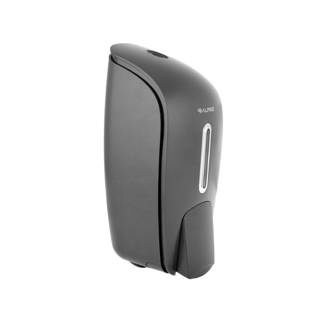 Alpine® Manual Soap & Hand Sanitizer Dispenser – 27 oz, Gray ABS Plastic