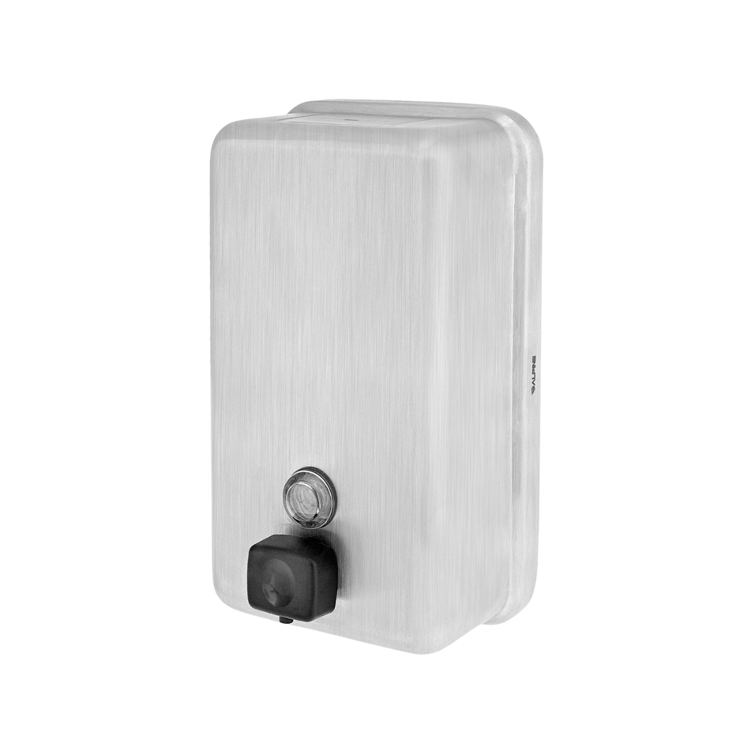 Public Washroom Vertical Soap Dispenser – 40 oz, Stainless Steel