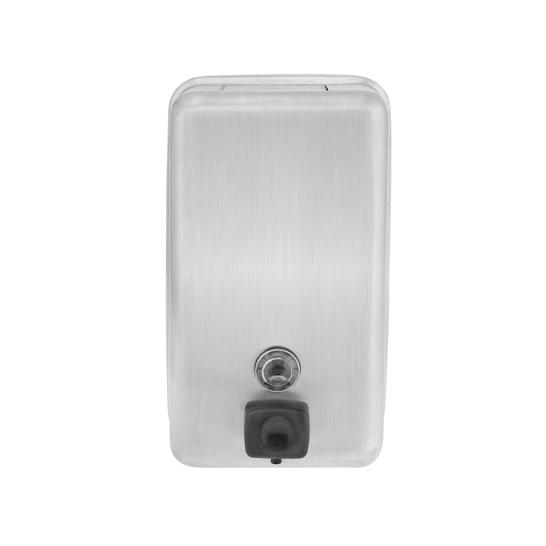 Public Washroom Vertical Soap Dispenser – 40 oz, Stainless Steel