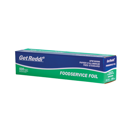Inteplast Get Reddi® Foodservice Aluminum Foil – Standard & Heavy Duty, 12", 18" & 24" Widths