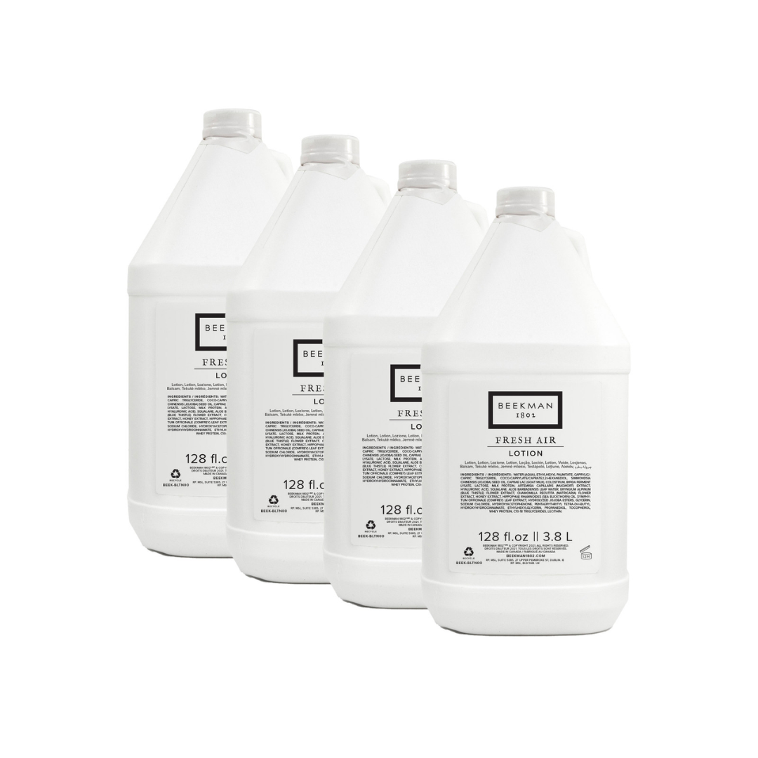 Beekman 1802® Fresh Air Gallons – Shampoo, Conditioner, Lotion & Hand & Body Wash